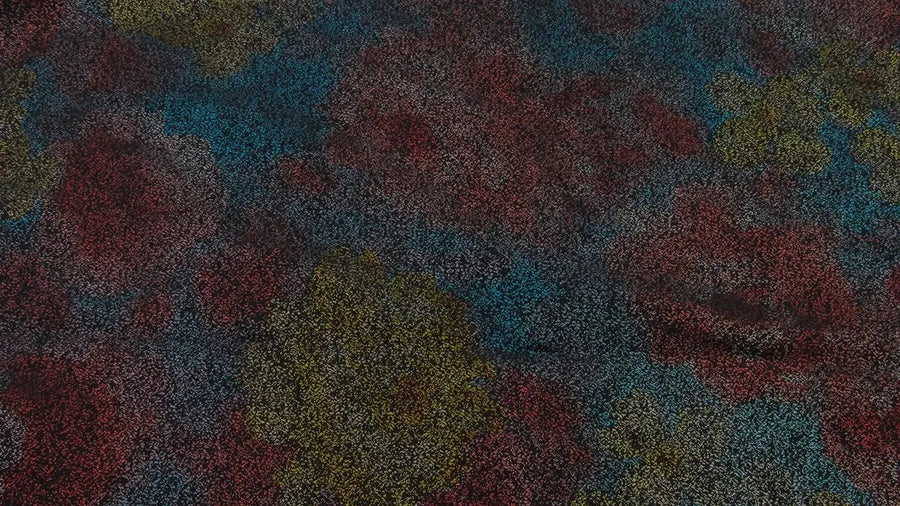 Dark Iridescent Abstract Floral Silky Bandana Scarves Oh, Heart!