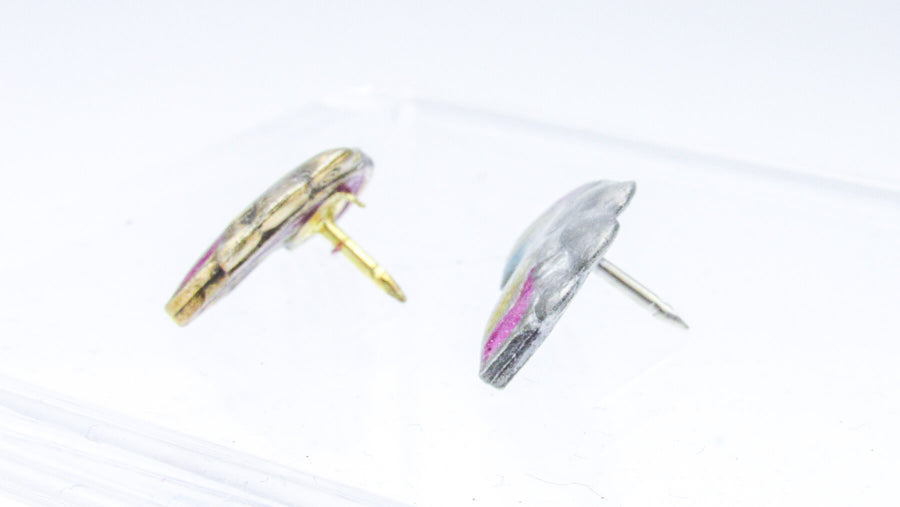 Rainbow With Cloud Painted Metal Pin Pin Oh, Heart!
