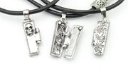Coffin and Skulls Leather Necklace Necklaces Oh, Heart!