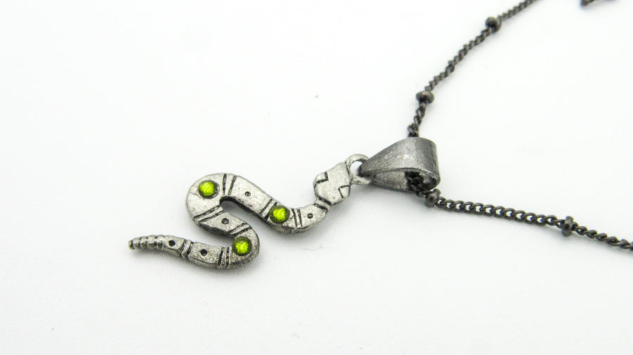 Dainty Snake Charm Necklace Necklaces Oh, Heart!