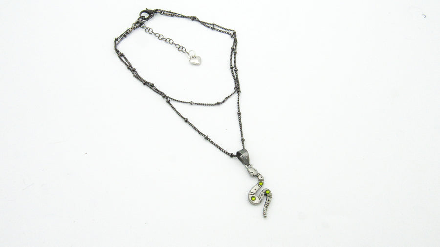 Dainty Snake Charm Necklace Necklaces Oh, Heart!