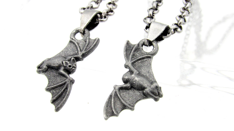 Dainty Black Bat Necklace Necklaces Oh, Heart!