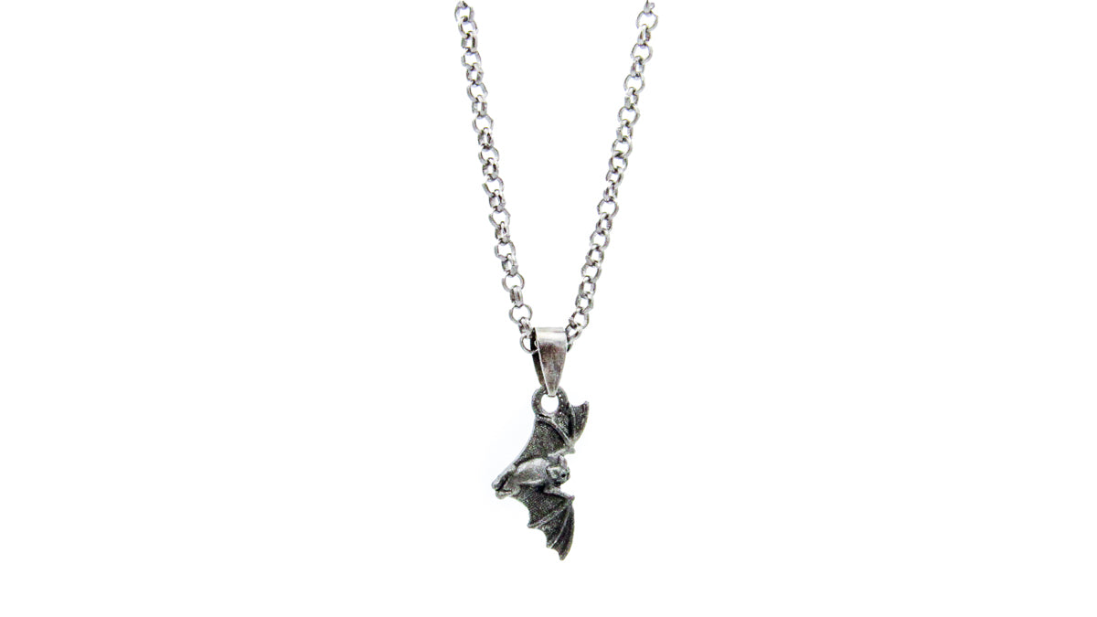 Dainty Black Bat Necklace Necklaces Oh, Heart!