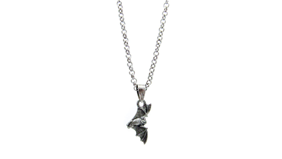 Dainty Black Bat Necklace Necklaces Oh, Heart!