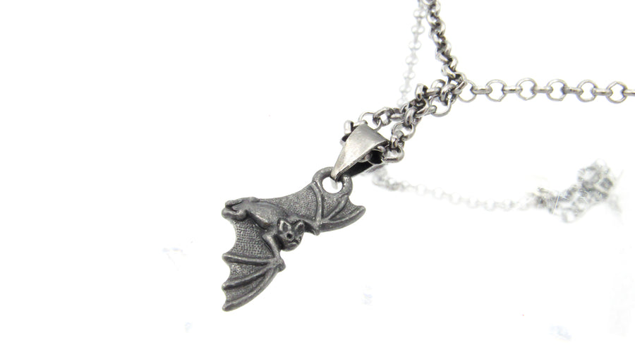 Dainty Black Bat Necklace Necklaces Oh, Heart!
