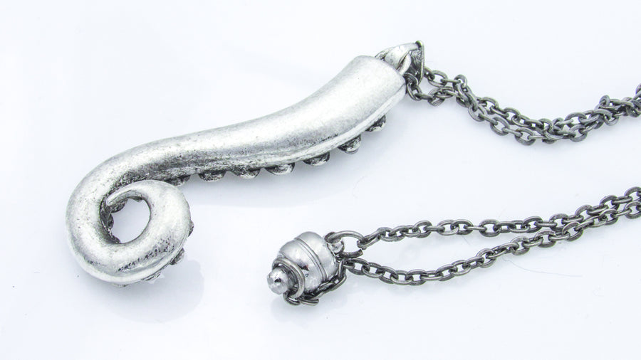Heavy Sterling Silver Tentacle Pendant Necklace Necklaces Oh, Heart!