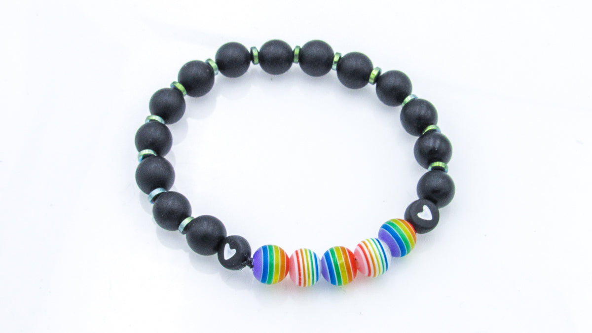 Pride Flag Stretch Bracelets Bracelets Oh, Heart!