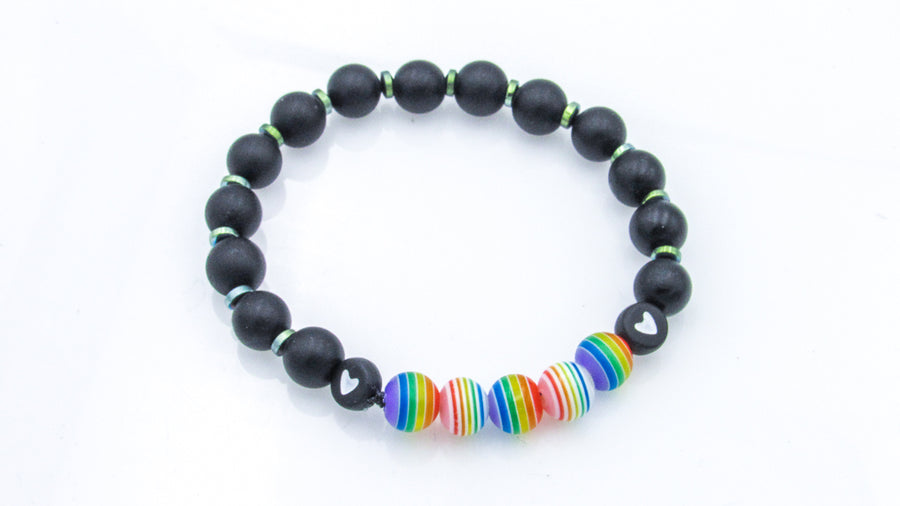 Pride Flag Stretch Bracelets Bracelets Oh, Heart!
