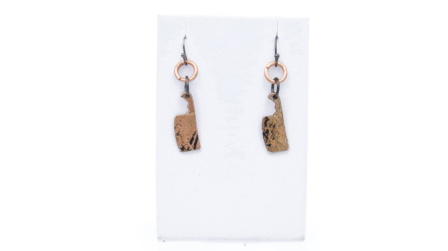 Splattered Butcher Knife Dangle Earrings Earrings Oh, Heart!