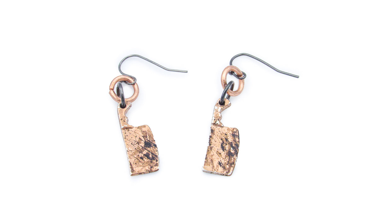Splattered Butcher Knife Dangle Earrings Earrings Oh, Heart!