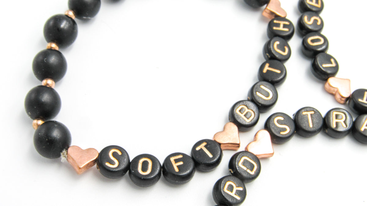 Soft Butch Pride Stackable Bracelet Set •  Bracelets • Oh, Heart!