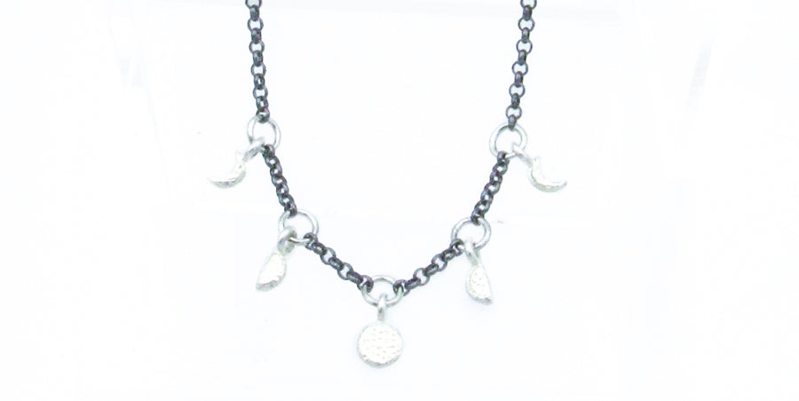 Moon Phase Charms Necklace Necklaces Oh, Heart!