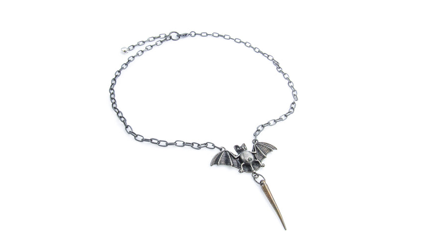 Bat Spiked Necklace Necklaces Oh, Heart!
