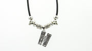 Coffin and Skulls Leather Necklace Necklaces Oh, Heart!