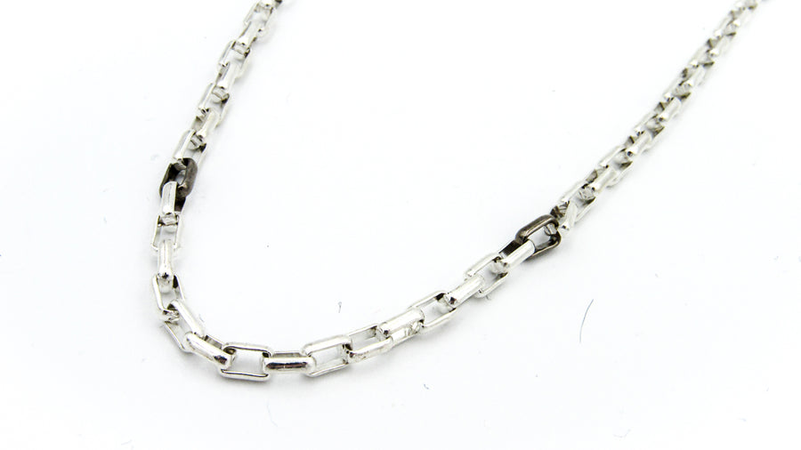 Mixed Metal Round Box Chain Necklace Necklaces Oh, Heart!