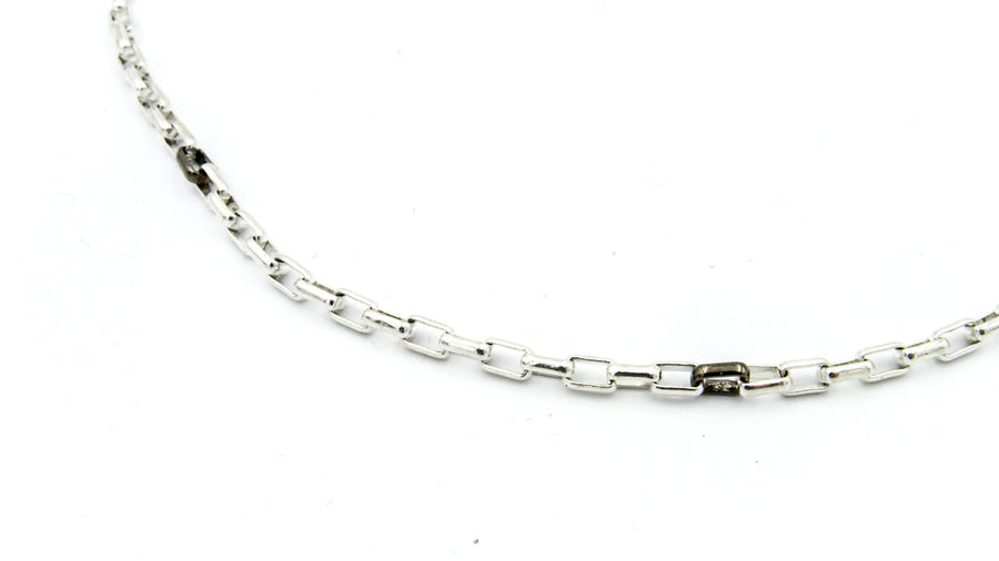 Mixed Metal Round Box Chain Necklace Necklaces Oh, Heart!