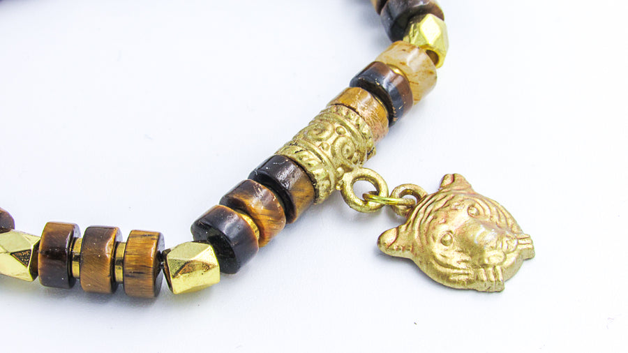 I Spy With My Golden Tiger Eye • Stretch Bracelet Bracelets Oh, Heart!