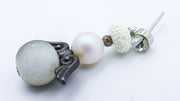 Iridescent Angel and Pearls Dangle Holiday Earrings Earrings Oh, Heart!