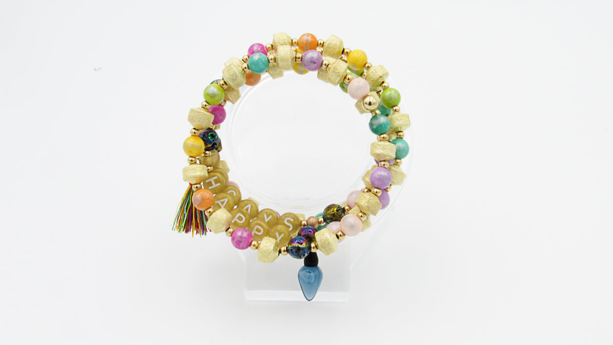 Happy Holigays to You Memory Wire Bracelet Bracelets Oh, Heart!