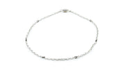 Mixed Metal Round Box Chain Necklace Necklaces Oh, Heart!