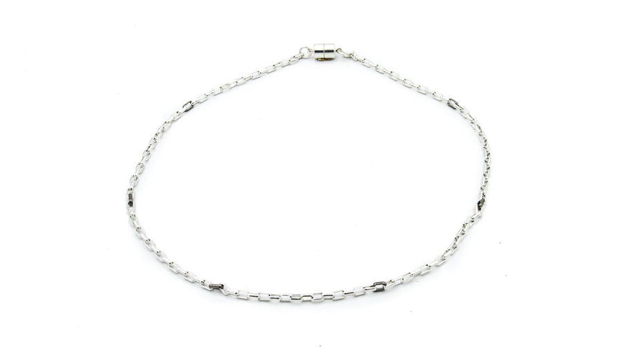 Mixed Metal Round Box Chain Necklace Necklaces Oh, Heart!