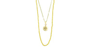 Compass Charm Double Strand Necklace Set Necklaces Oh, Heart!