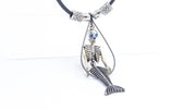 Mermaid Skeleton Leather Necklace Necklaces Oh, Heart!