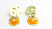 Orange Charm Dangle Earrings Earrings Oh, Heart!