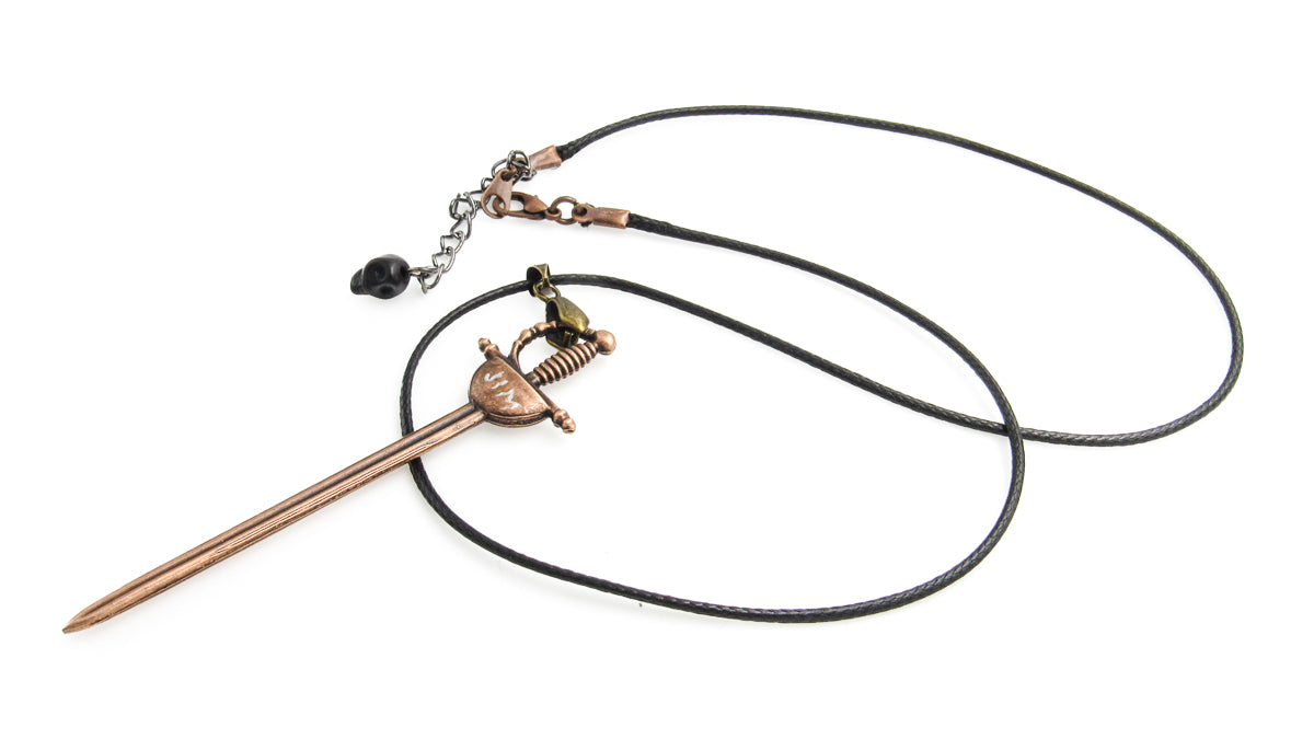 Carved Sword Pendant Necklace Necklaces Oh, Heart!