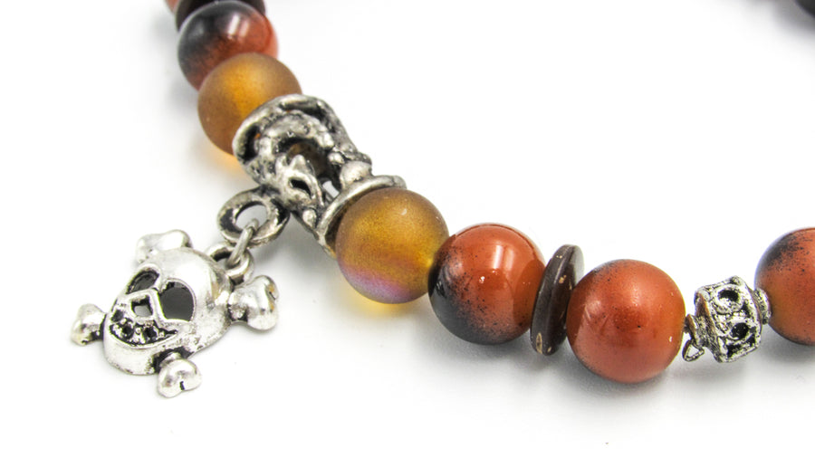 Skull & Crossbones Stretch Bracelet Bracelets Oh, Heart!