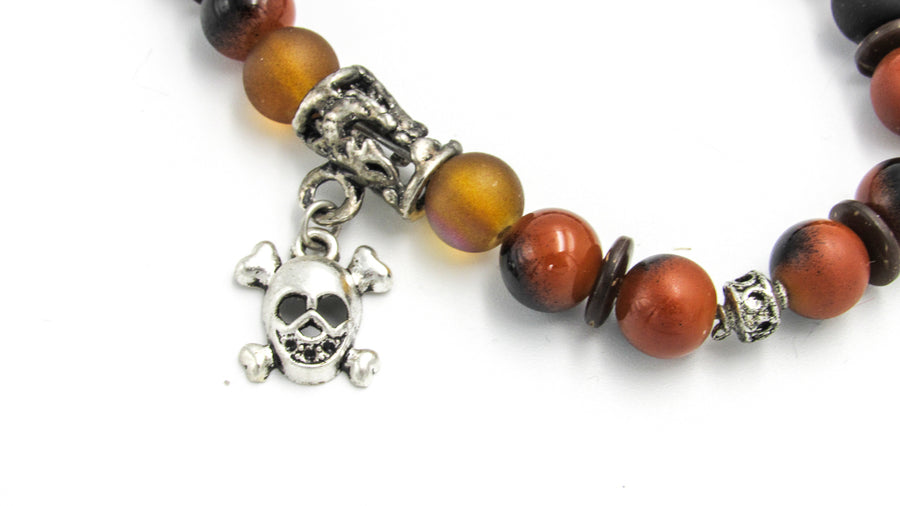 Skull & Crossbones Stretch Bracelet Bracelets Oh, Heart!