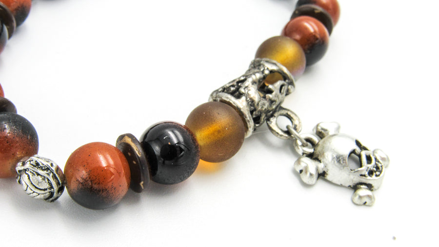 Skull & Crossbones Stretch Bracelet Bracelets Oh, Heart!