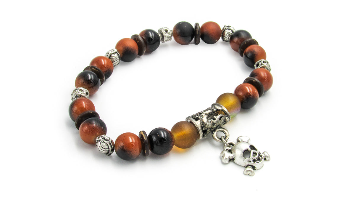 Skull & Crossbones Stretch Bracelet Bracelets Oh, Heart!