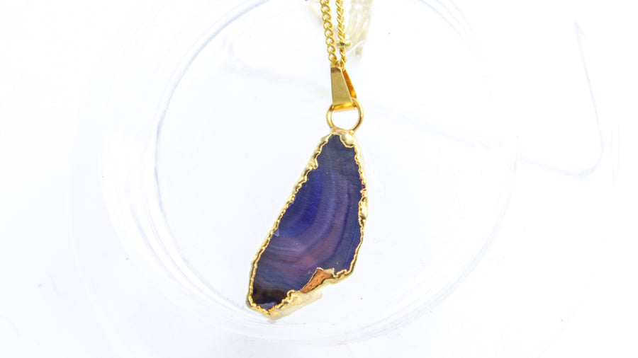 One-of-a-Kind Gold Dipped Gemstone Pendant Necklaces • Necklaces • Oh, Heart!