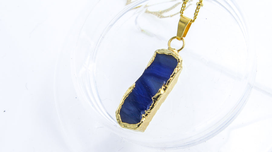One-of-a-Kind Gold Dipped Gemstone Pendant Necklaces • Necklaces • Oh, Heart!