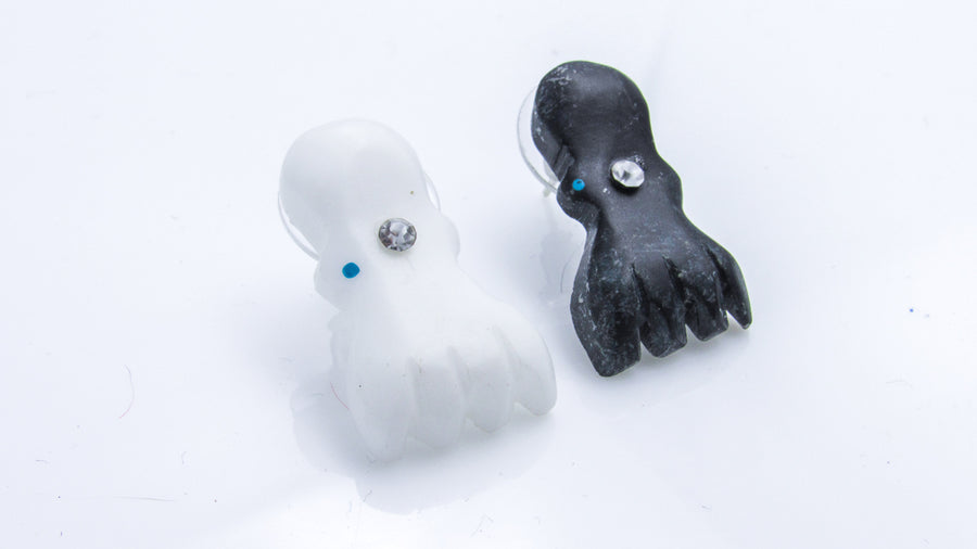 Squid or Octopus Zuni Charm Stud Earrings Earrings Oh, Heart!
