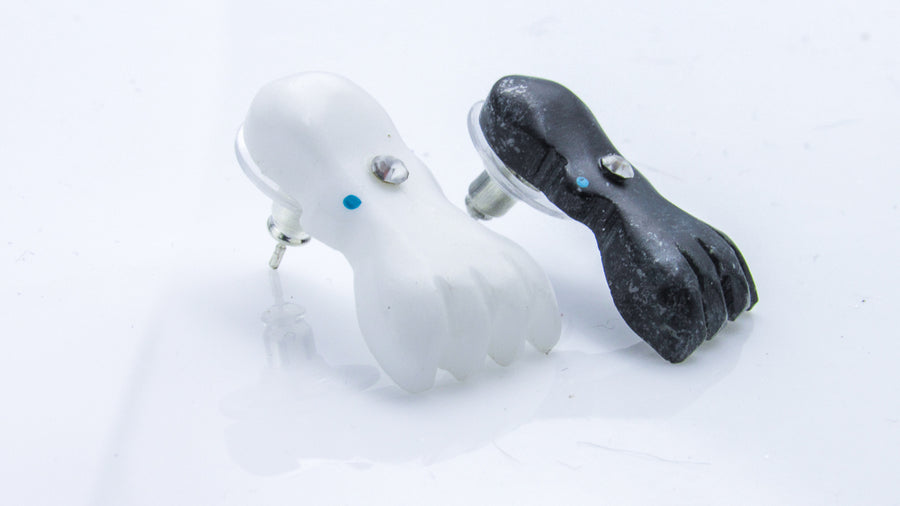 Squid or Octopus Zuni Charm Stud Earrings Earrings Oh, Heart!