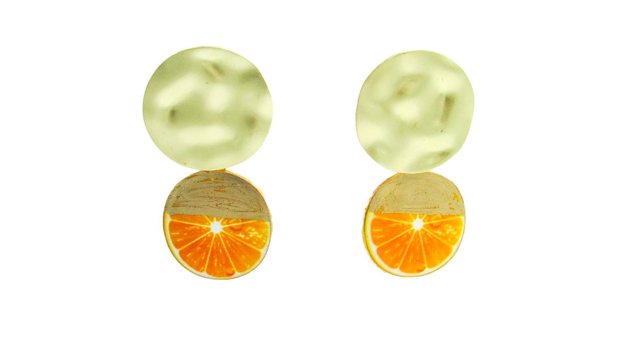 Orange Charm Dangle Earrings Earrings Oh, Heart!