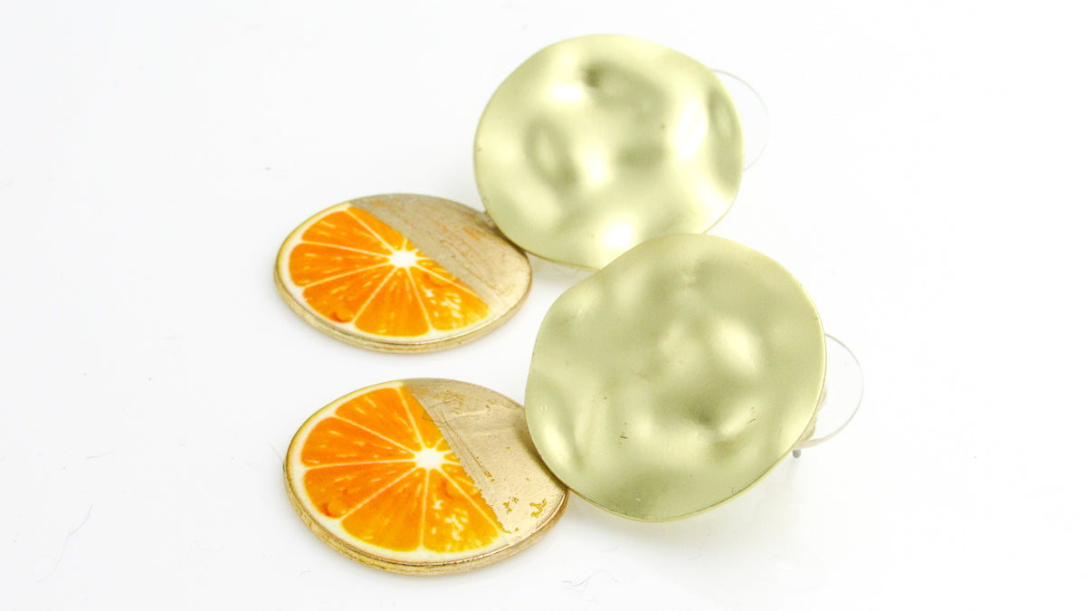 Orange Charm Dangle Earrings Earrings Oh, Heart!
