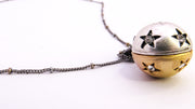 Mixed Metal Star Pendant Satellite Necklace Necklaces Oh, Heart!