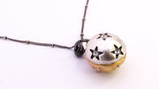 Mixed Metal Star Pendant Satellite Necklace Necklaces Oh, Heart!