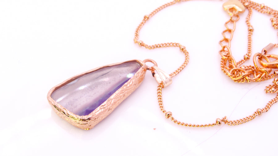One-of-a-Kind Gold Dipped Gemstone Pendant Necklaces Necklaces Oh, Heart!
