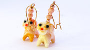 Lampwork Dog Charm Dangle Earrings Earrings Oh, Heart!