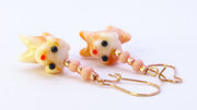 Lampwork Dog Charm Dangle Earrings Earrings Oh, Heart!