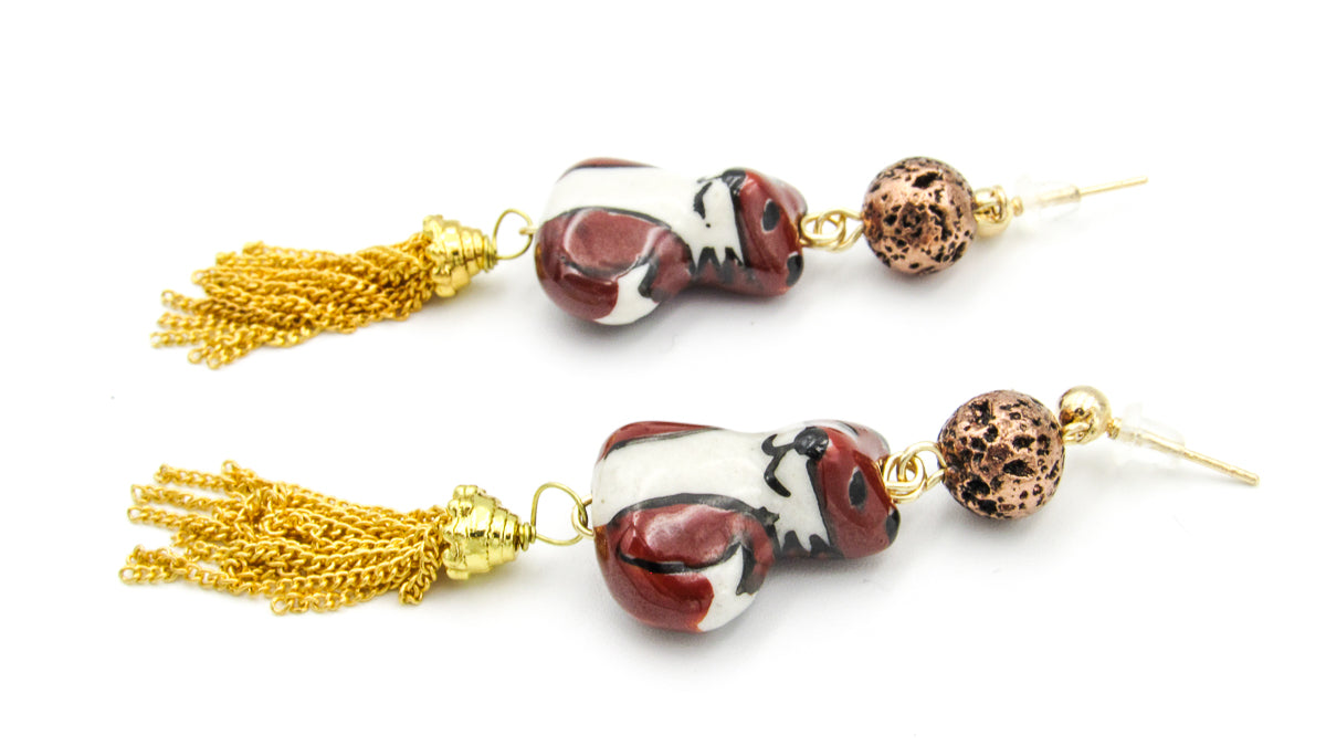 Fox and Tassel Bohemian Dangle Earrings Earrings Oh, Heart!