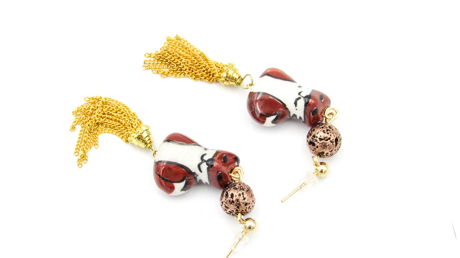 Fox and Tassel Bohemian Dangle Earrings Earrings Oh, Heart!