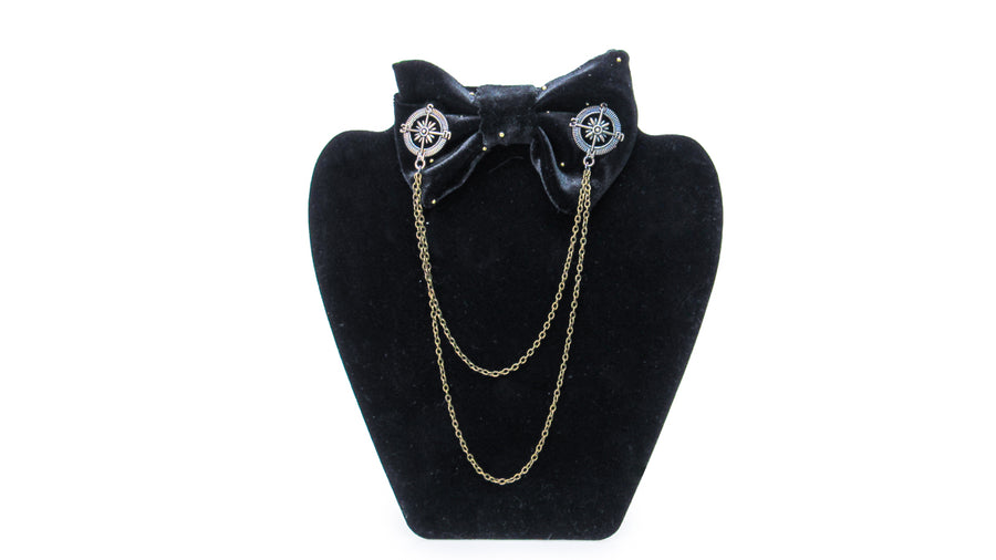 Antique Nautical Compass Lapel Pins Collar Chain collar chain Oh, Heart!