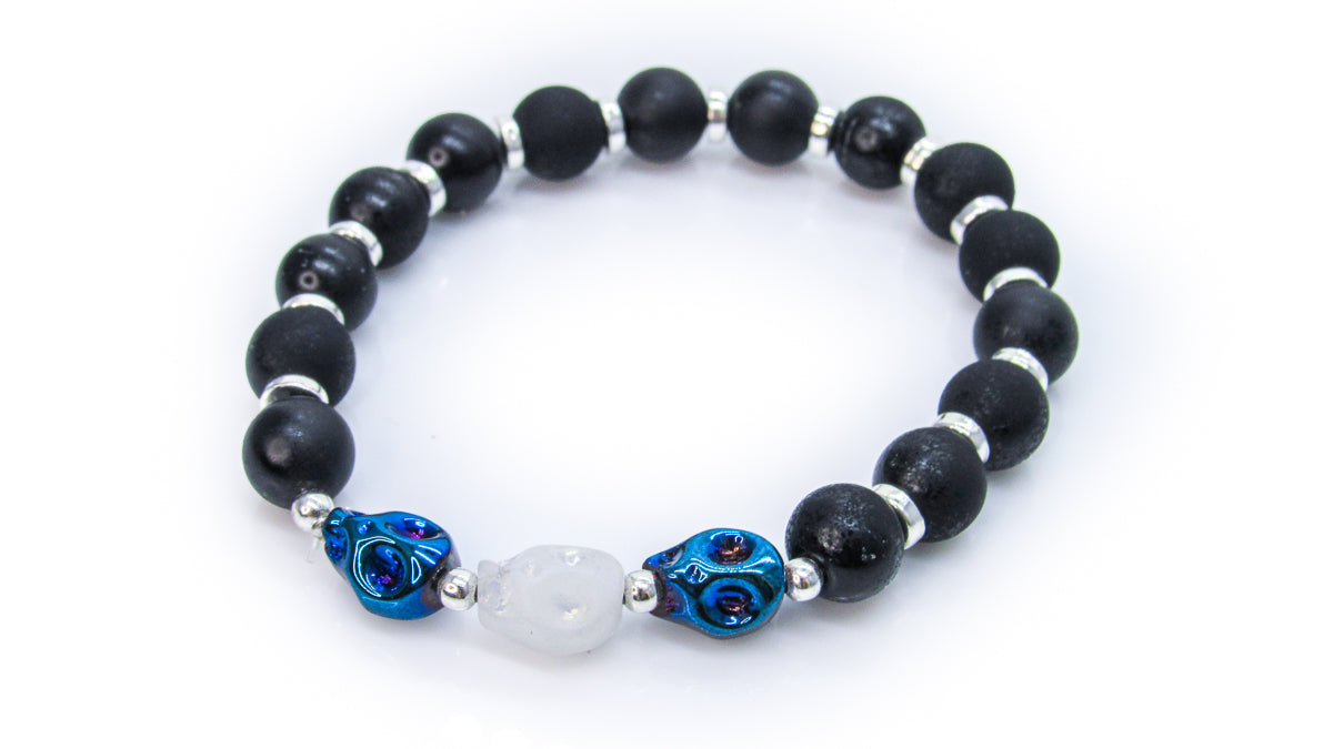 Crystal Skull (Sans Kingdom) Stretch Bracelet Bracelets Oh, Heart!