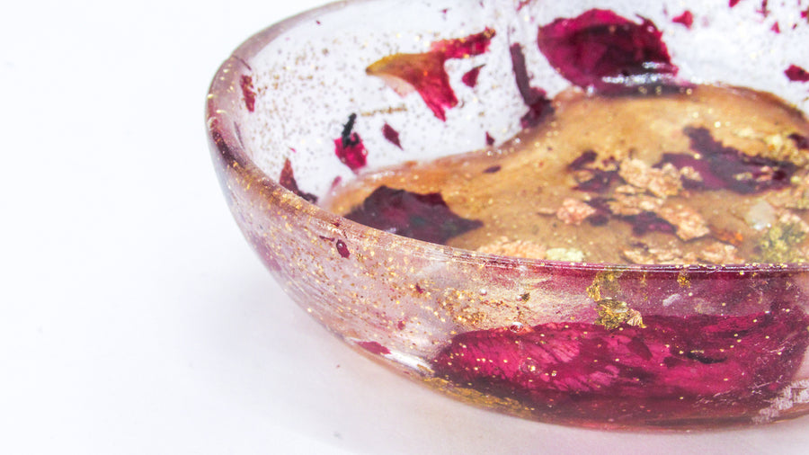 Rose Garden Romance Resin Tray Home Decor Oh, Heart!