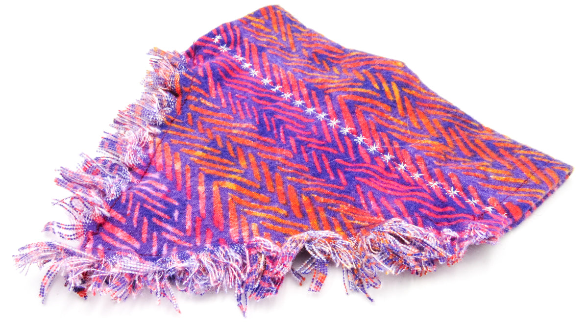 Purple Flannel Pet Bandana Pet Bandana Oh, Heart!